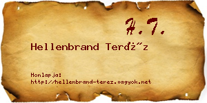 Hellenbrand Teréz névjegykártya